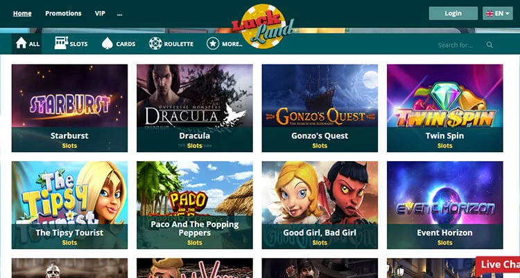 Luckland kasinopelit