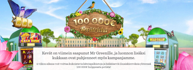 Mr Greenin 100 000 euron arvoinen kevätrieha