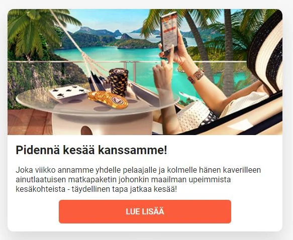 Jatka LeoVegasilla kesää ja voita matka