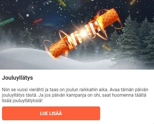 LeoVegas ja jouluyllätys